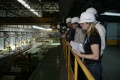 Canadian journalists watch sheet steel making process at Hyundai Steel
