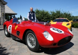 Bruce McCaw with his 1959 250 TR59 race car