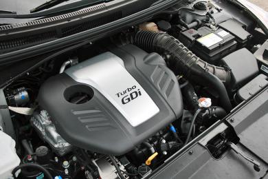 2014 Hyundai Veloster Turbo engine bay
