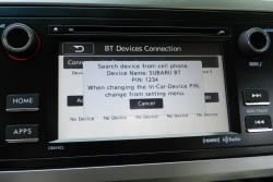 Subaru Starlink Bluetooth pairing screen