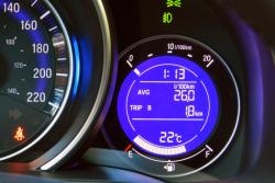 2015 Honda Fit fuel economy display