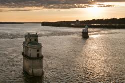 Day 1 - View of Mississippi River from the Chain of Rocks Bridge