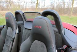 2015 Porsche Boxster GTS headrest detail