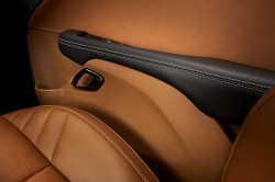 2015 Dodge Challenger SRT Hellcat Sepia Laguna leather door and