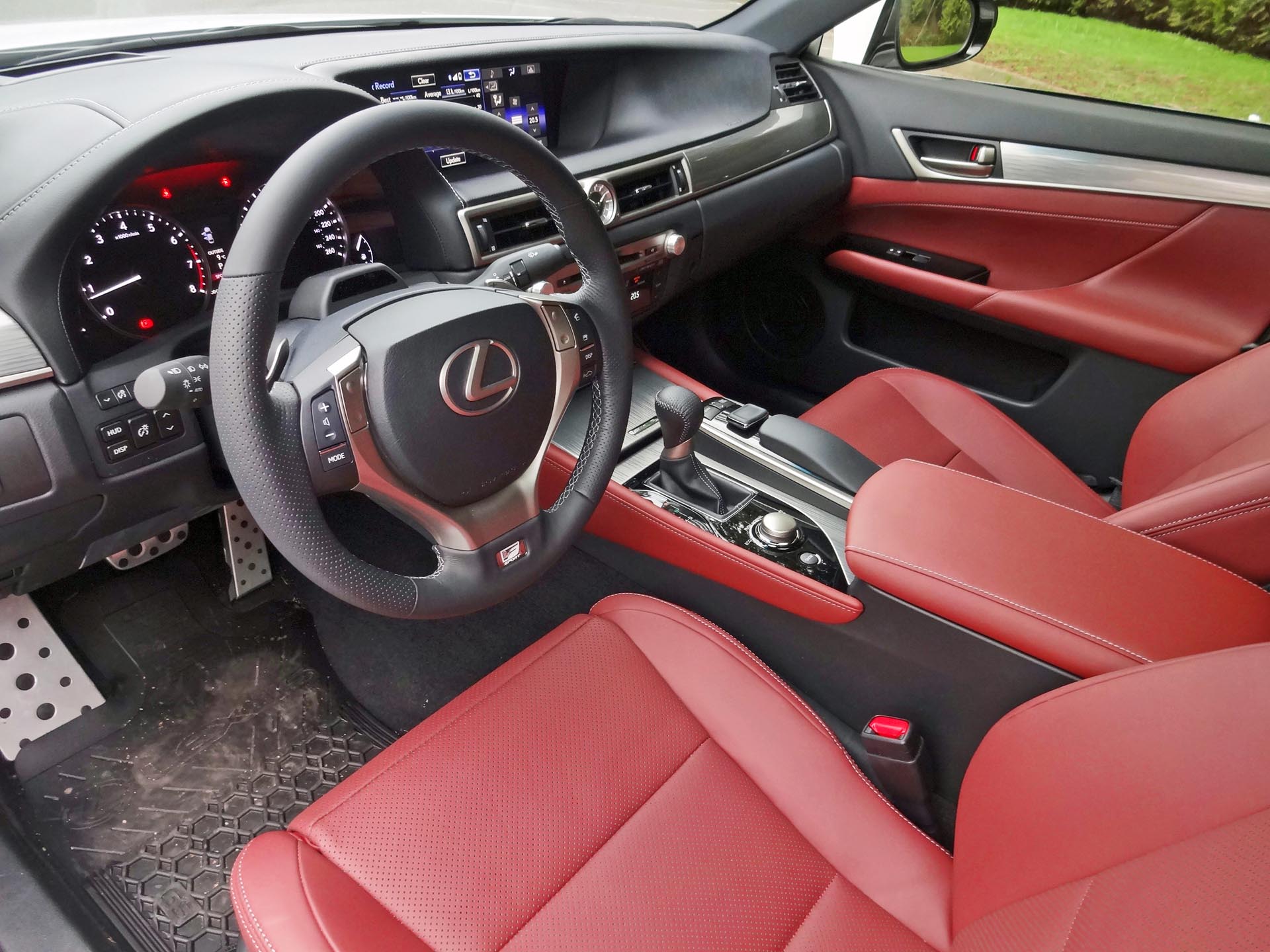 Lexus gs f sport red interior