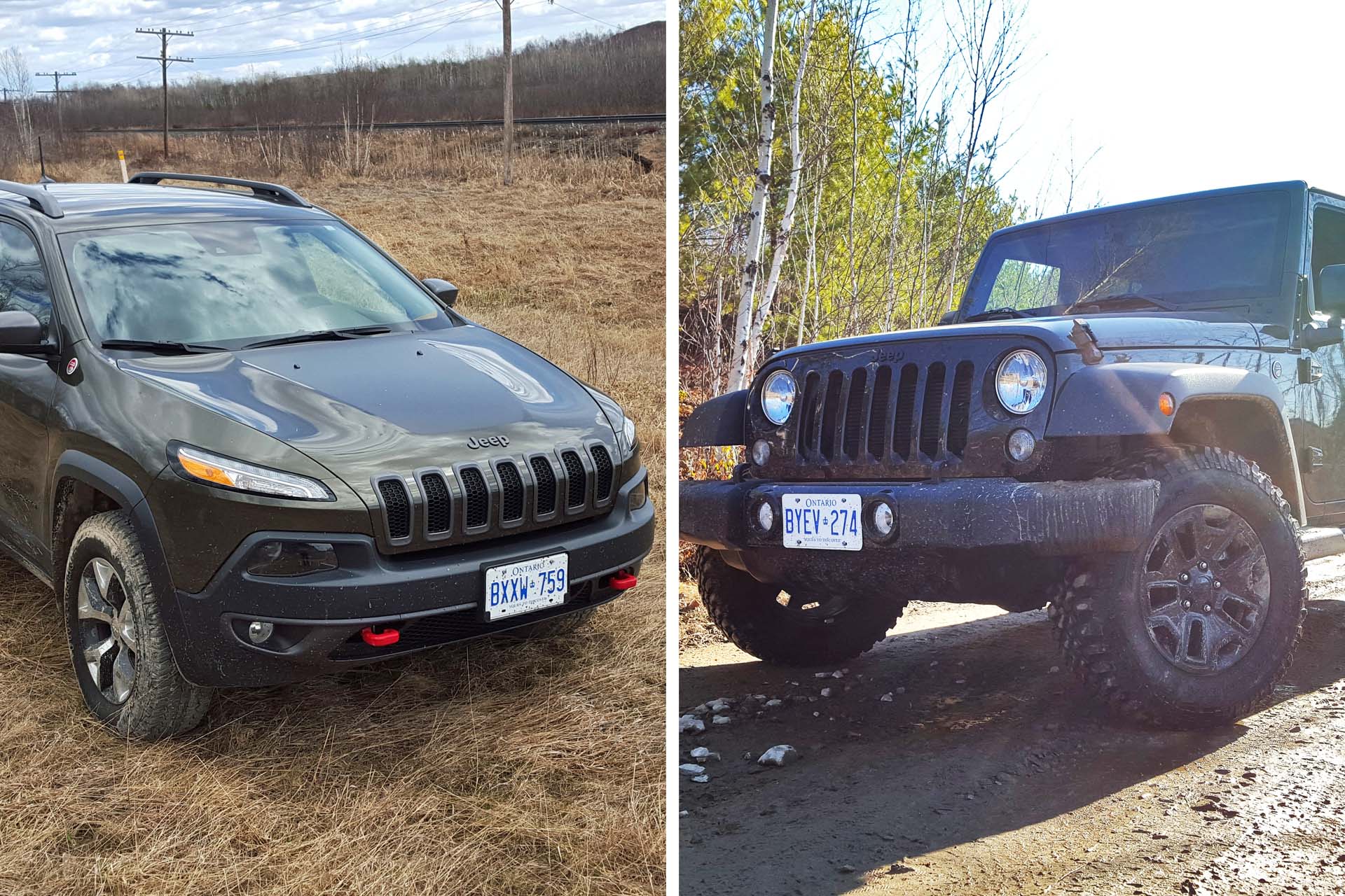 Comparison Test: 2016 Jeep Wrangler Willys Wheeler vs Jeep Cherokee  Trailhawk 